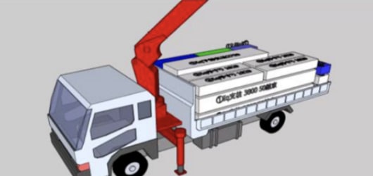 トラック荷積み図面のイメージ